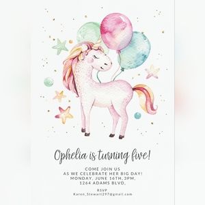 Custom Children's Birthday Party Invitations